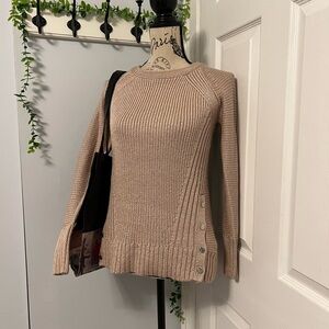 Calvin Klein Dusty Pink Sweater with Button Detail